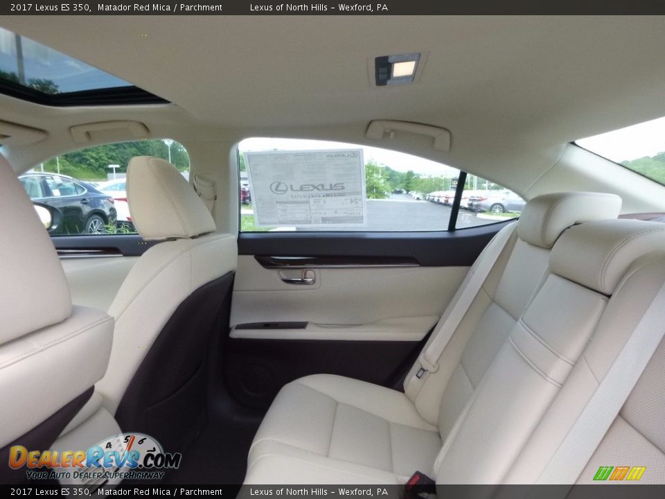 2017 Lexus ES 350 Matador Red Mica / Parchment Photo #8