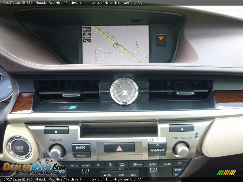 2017 Lexus ES 350 Matador Red Mica / Parchment Photo #13