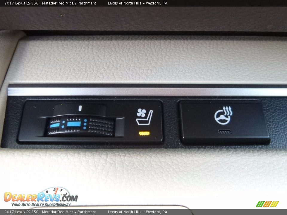 2017 Lexus ES 350 Matador Red Mica / Parchment Photo #14