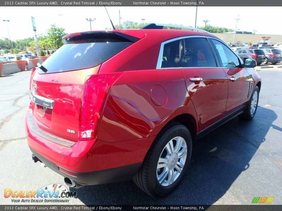 2013 Cadillac SRX Luxury AWD Crystal Red Tintcoat / Ebony/Ebony Photo #8