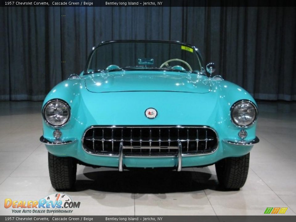 1957 Chevrolet Corvette Cascade Green / Beige Photo #4