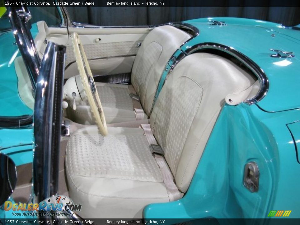 1957 Chevrolet Corvette Cascade Green / Beige Photo #5