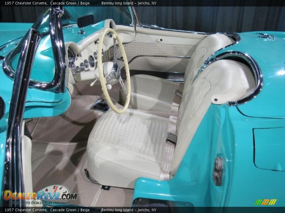 1957 Chevrolet Corvette Cascade Green / Beige Photo #6