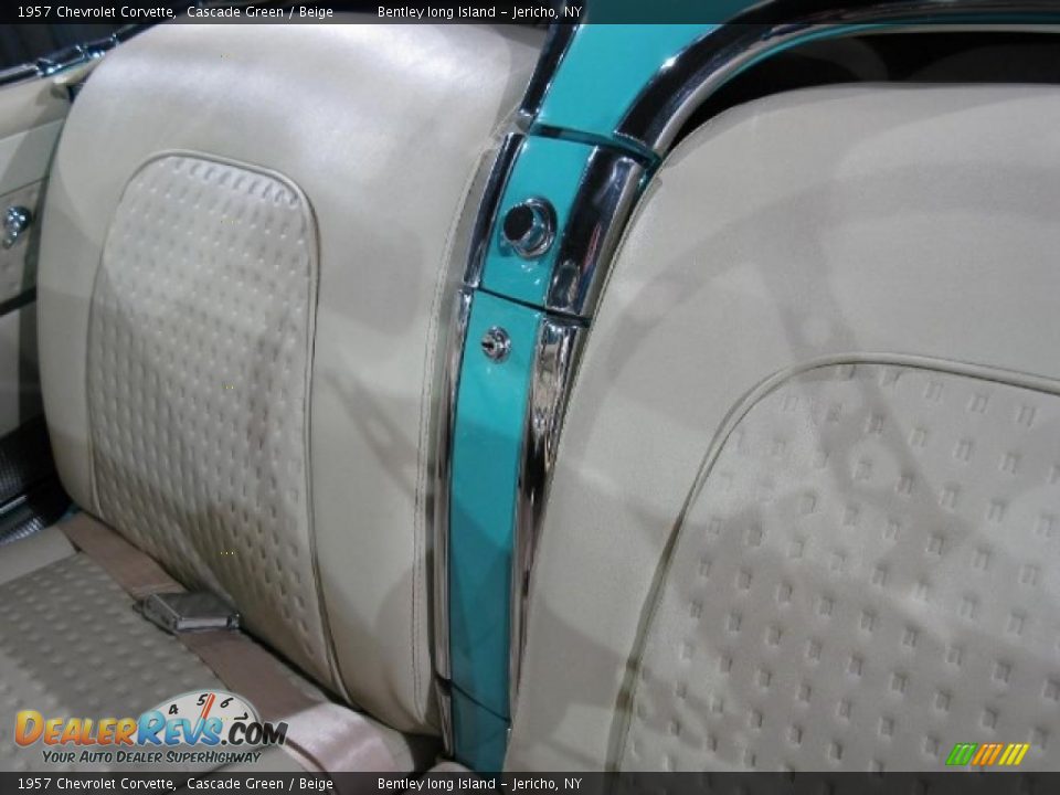 1957 Chevrolet Corvette Cascade Green / Beige Photo #12