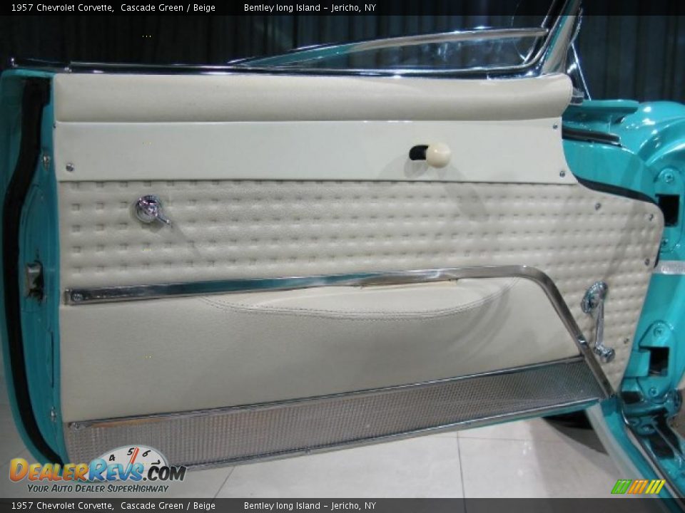 1957 Chevrolet Corvette Cascade Green / Beige Photo #13