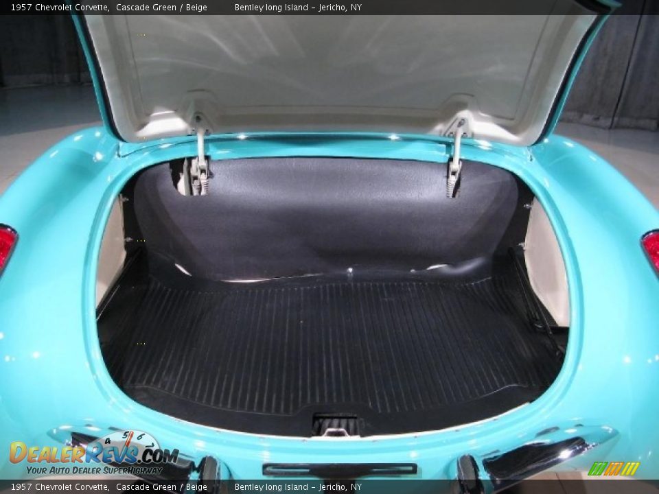1957 Chevrolet Corvette Cascade Green / Beige Photo #16