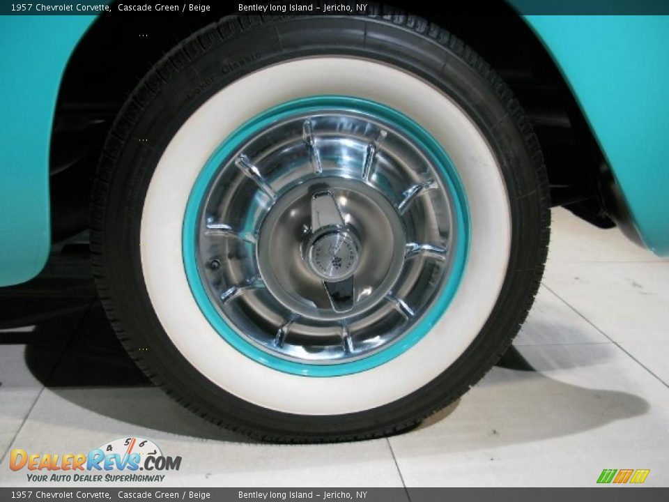 1957 Chevrolet Corvette Cascade Green / Beige Photo #17