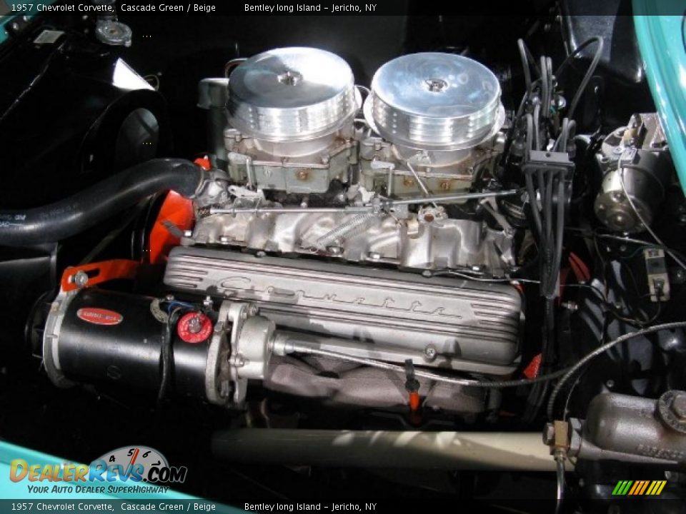 1957 Chevrolet Corvette Cascade Green / Beige Photo #18