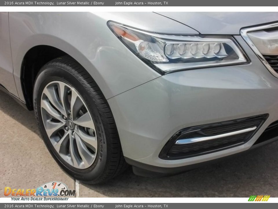 2016 Acura MDX Technology Lunar Silver Metallic / Ebony Photo #10