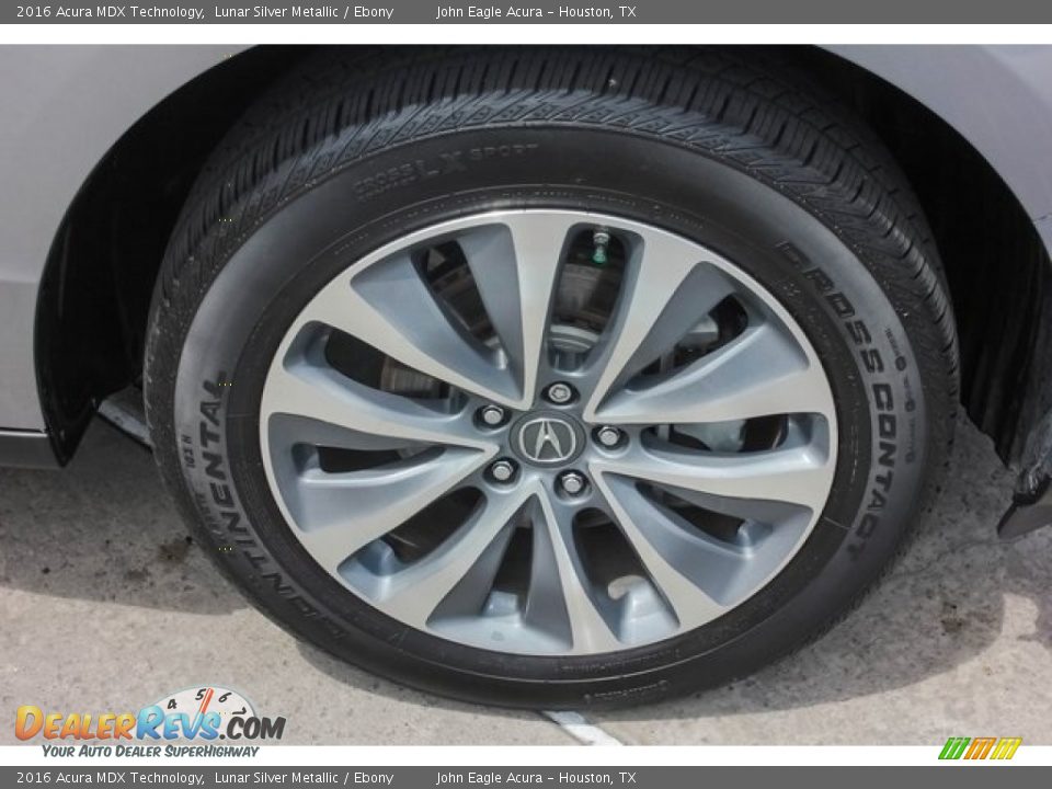 2016 Acura MDX Technology Lunar Silver Metallic / Ebony Photo #11