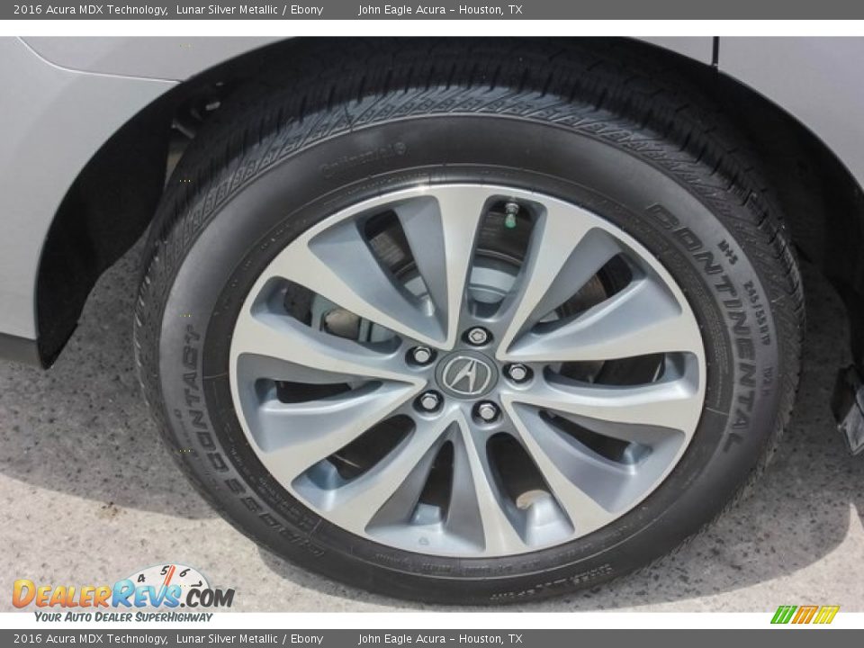 2016 Acura MDX Technology Lunar Silver Metallic / Ebony Photo #12