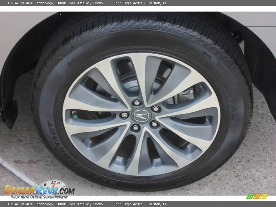 2016 Acura MDX Technology Lunar Silver Metallic / Ebony Photo #13