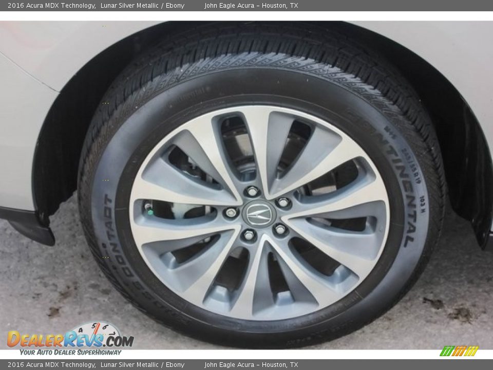 2016 Acura MDX Technology Lunar Silver Metallic / Ebony Photo #14