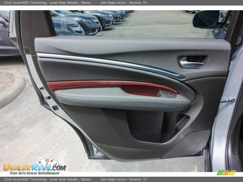 2016 Acura MDX Technology Lunar Silver Metallic / Ebony Photo #19