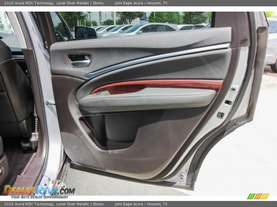 2016 Acura MDX Technology Lunar Silver Metallic / Ebony Photo #24