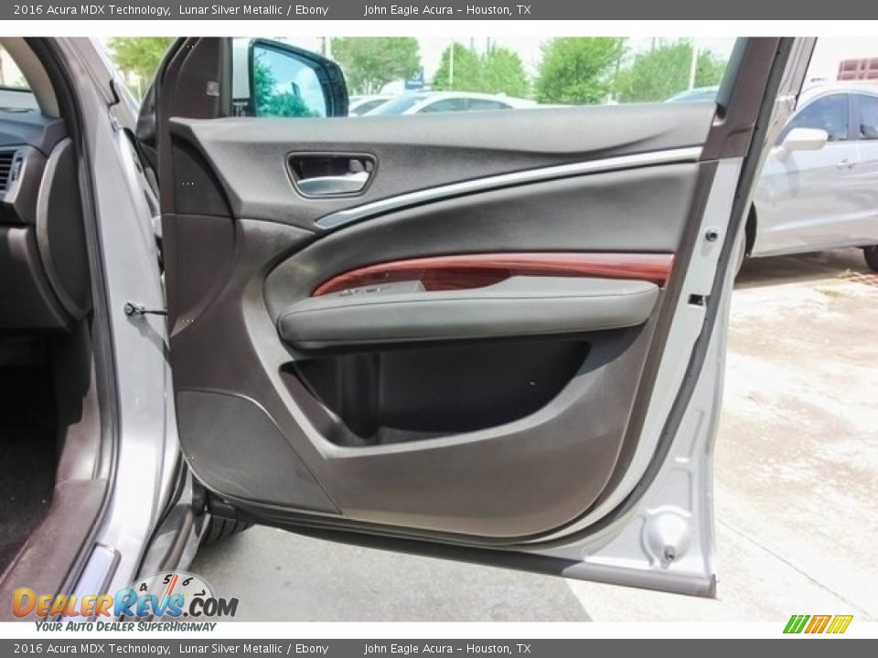 2016 Acura MDX Technology Lunar Silver Metallic / Ebony Photo #26