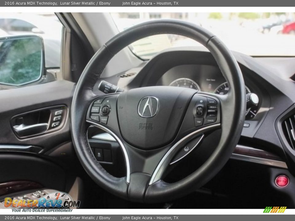 2016 Acura MDX Technology Lunar Silver Metallic / Ebony Photo #31