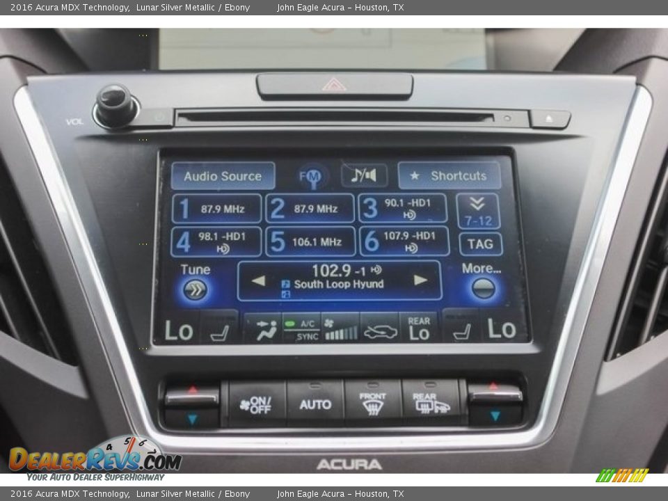 2016 Acura MDX Technology Lunar Silver Metallic / Ebony Photo #34