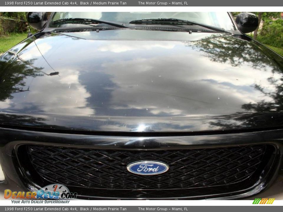 1998 Ford F250 Lariat Extended Cab 4x4 Black / Medium Prairie Tan Photo #12