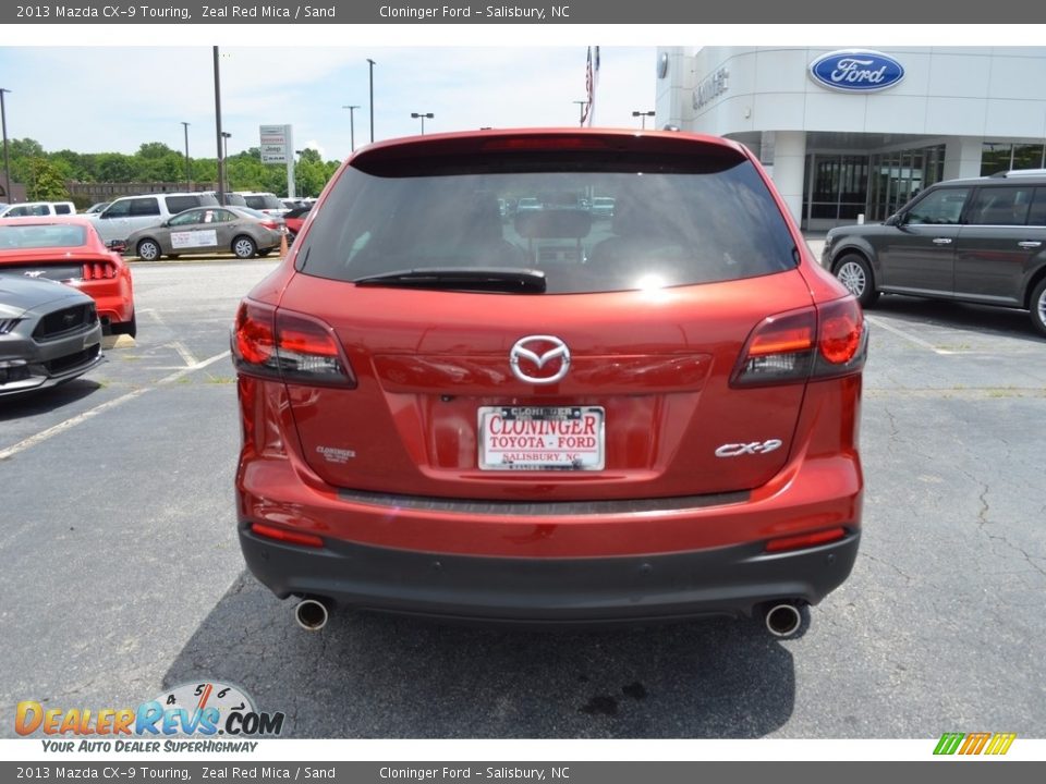 2013 Mazda CX-9 Touring Zeal Red Mica / Sand Photo #4