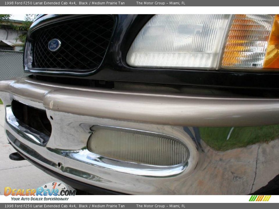1998 Ford F250 Lariat Extended Cab 4x4 Black / Medium Prairie Tan Photo #18