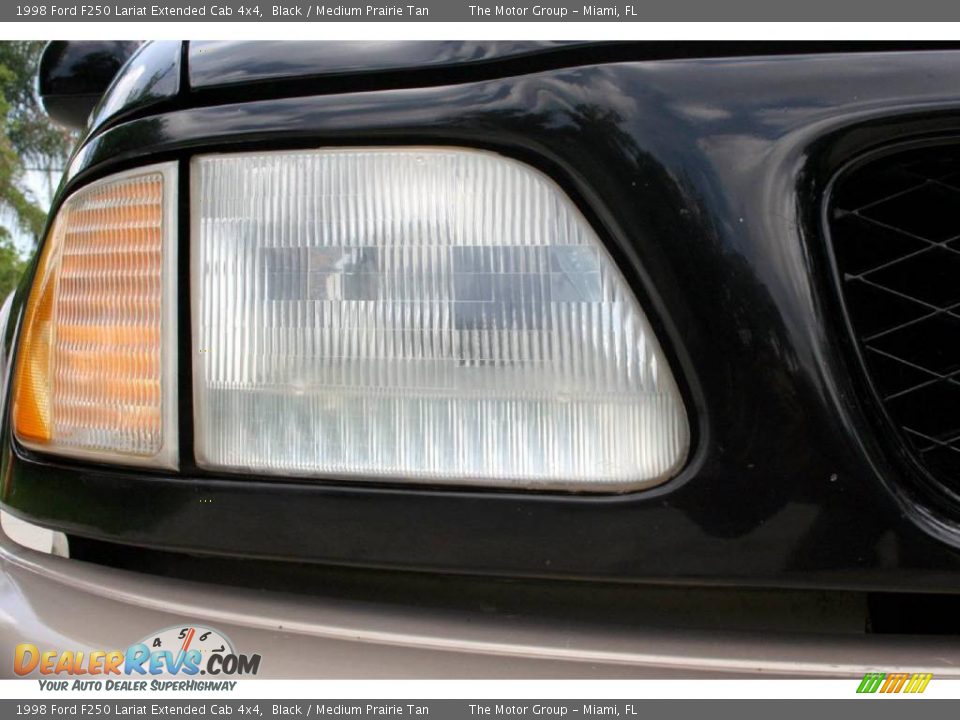 1998 Ford F250 Lariat Extended Cab 4x4 Black / Medium Prairie Tan Photo #21