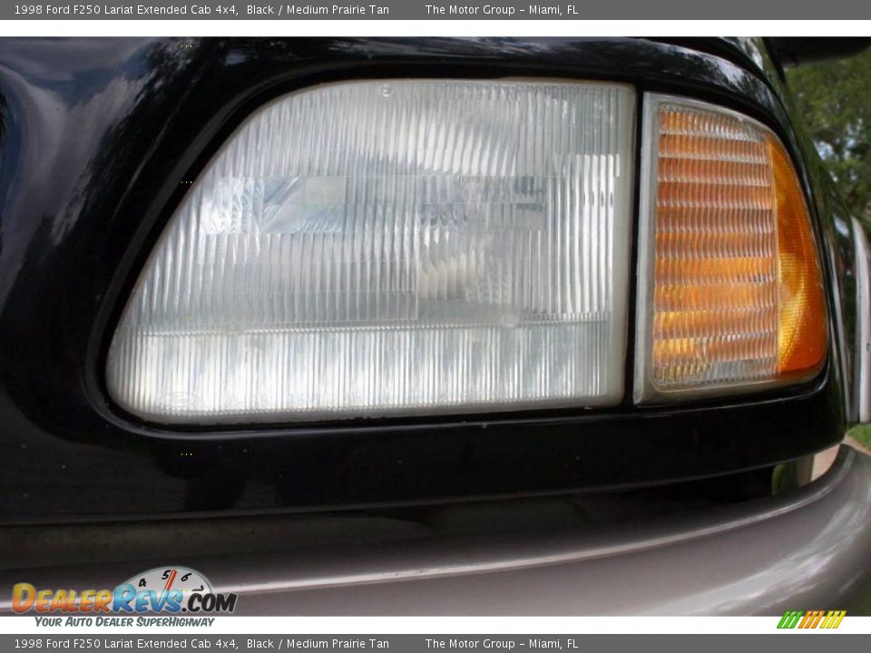 1998 Ford F250 Lariat Extended Cab 4x4 Black / Medium Prairie Tan Photo #22
