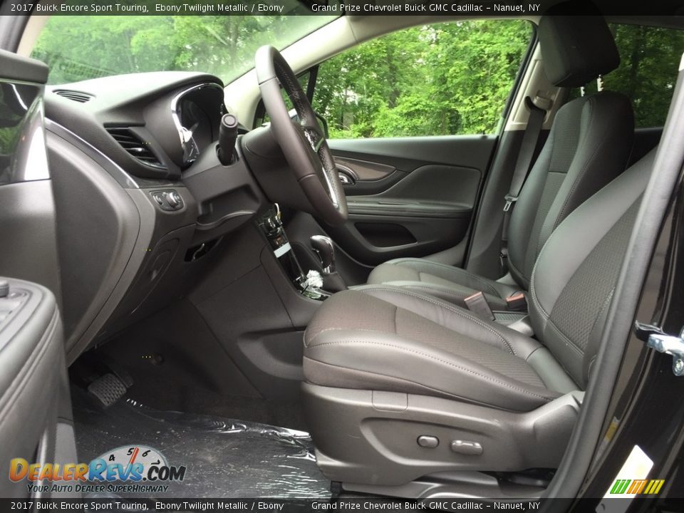 Ebony Interior - 2017 Buick Encore Sport Touring Photo #9