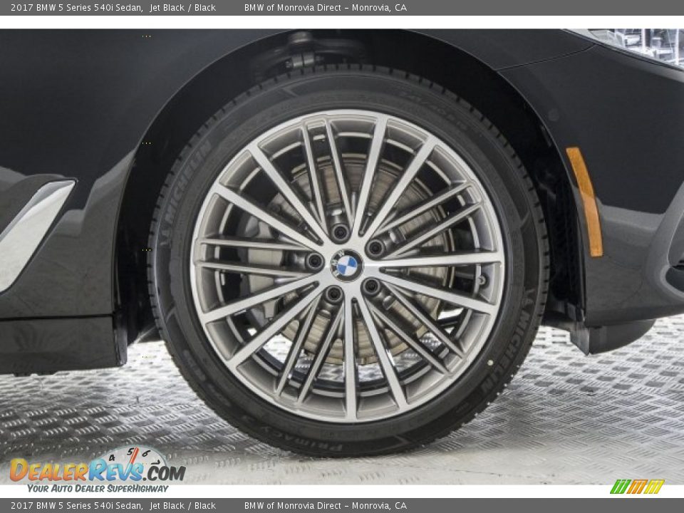 2017 BMW 5 Series 540i Sedan Jet Black / Black Photo #9