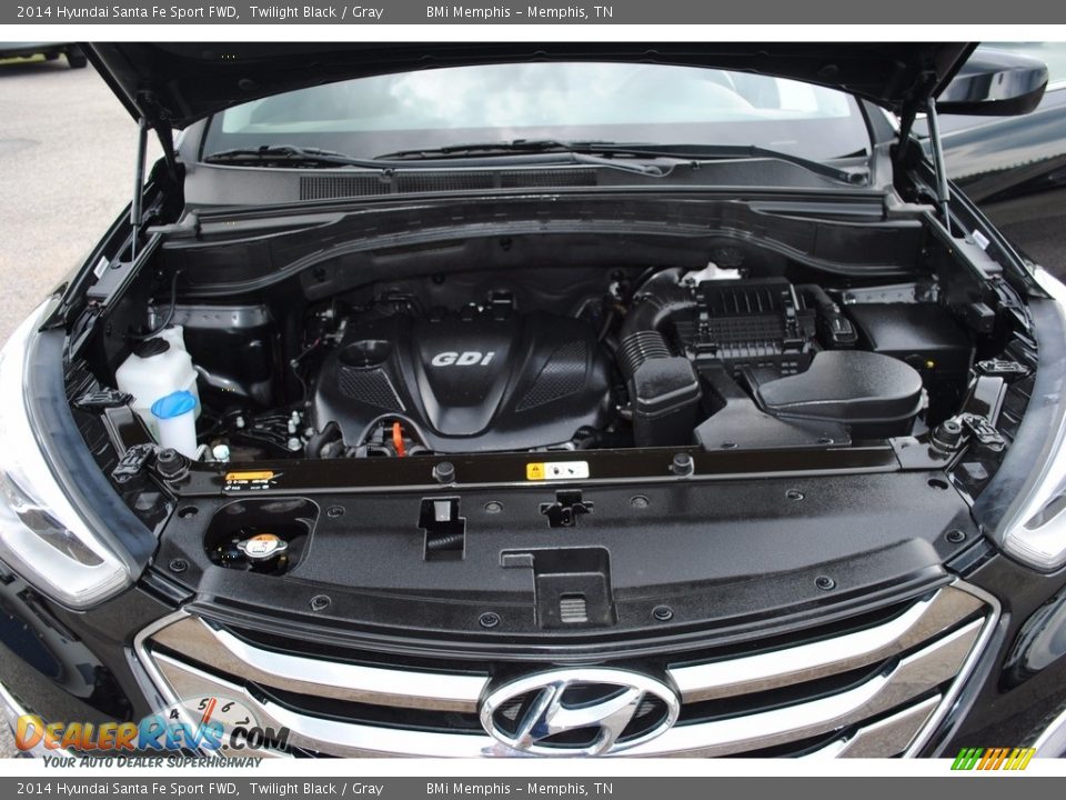 2014 Hyundai Santa Fe Sport FWD Twilight Black / Gray Photo #30