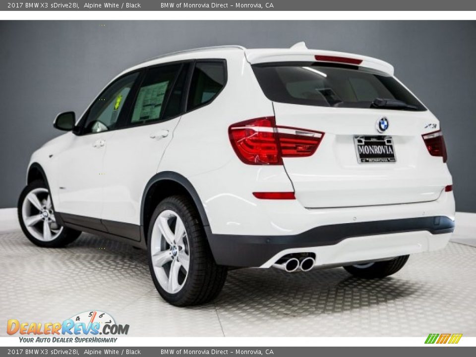 2017 BMW X3 sDrive28i Alpine White / Black Photo #3
