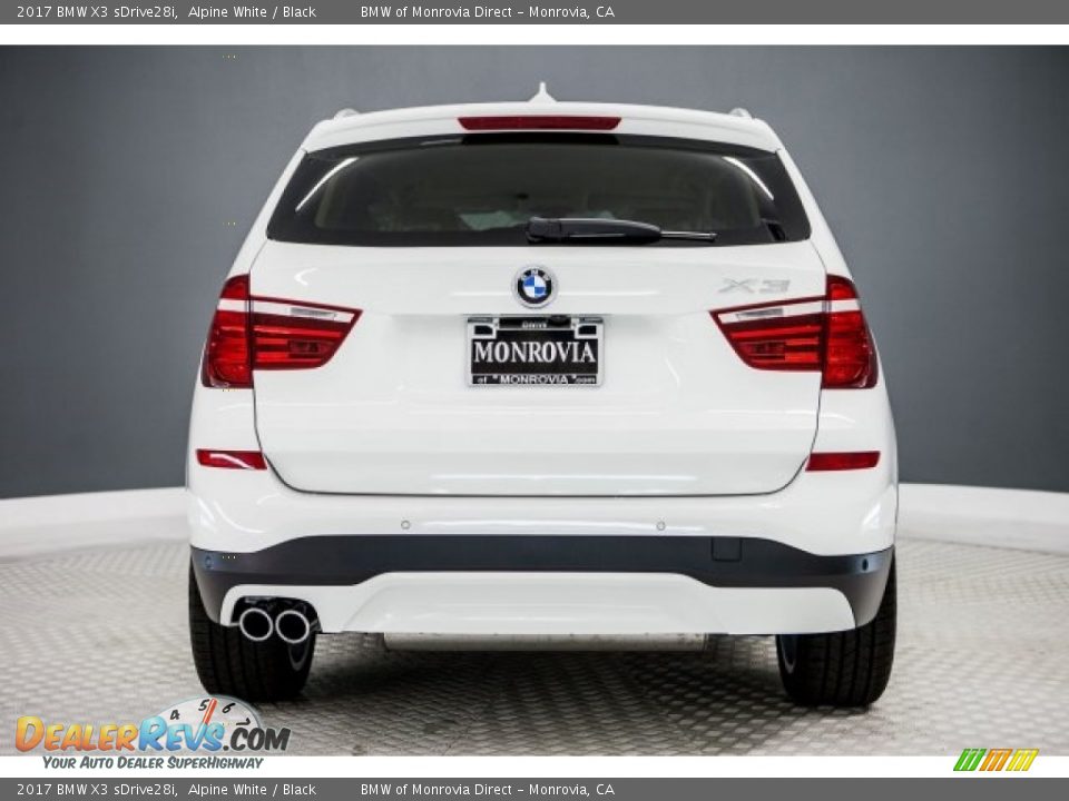 2017 BMW X3 sDrive28i Alpine White / Black Photo #4