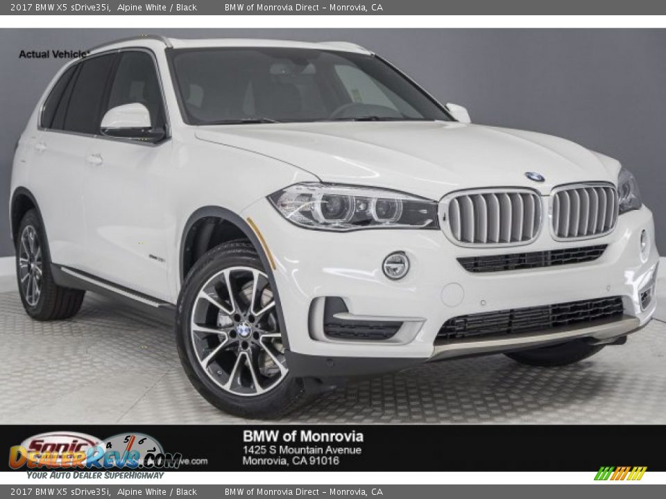 2017 BMW X5 sDrive35i Alpine White / Black Photo #1