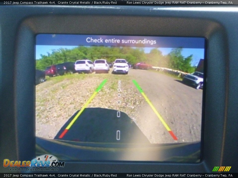 2017 Jeep Compass Trailhawk 4x4 Granite Crystal Metallic / Black/Ruby Red Photo #17