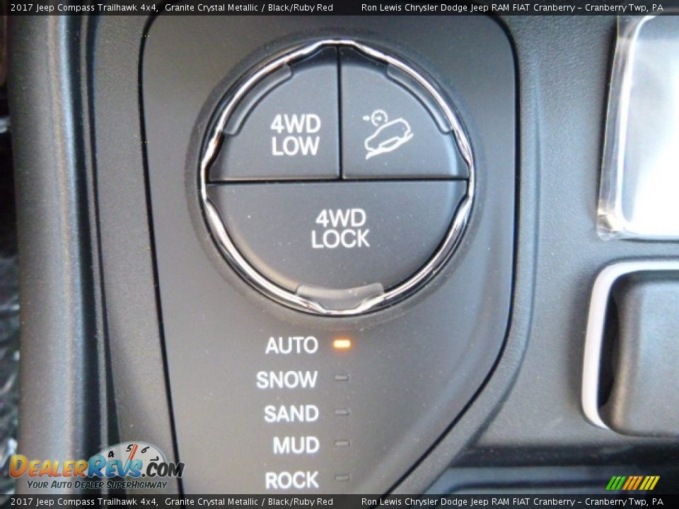 2017 Jeep Compass Trailhawk 4x4 Granite Crystal Metallic / Black/Ruby Red Photo #20