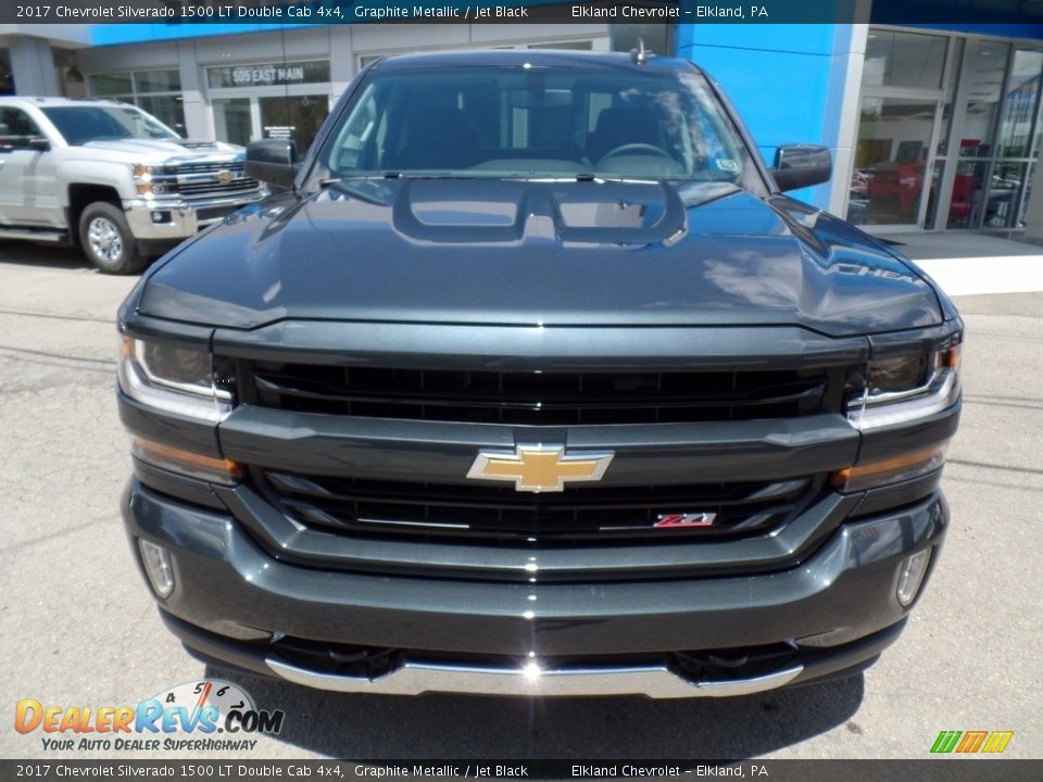 2017 Chevrolet Silverado 1500 LT Double Cab 4x4 Graphite Metallic / Jet Black Photo #2
