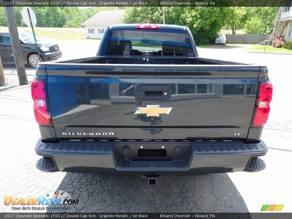 2017 Chevrolet Silverado 1500 LT Double Cab 4x4 Graphite Metallic / Jet Black Photo #6