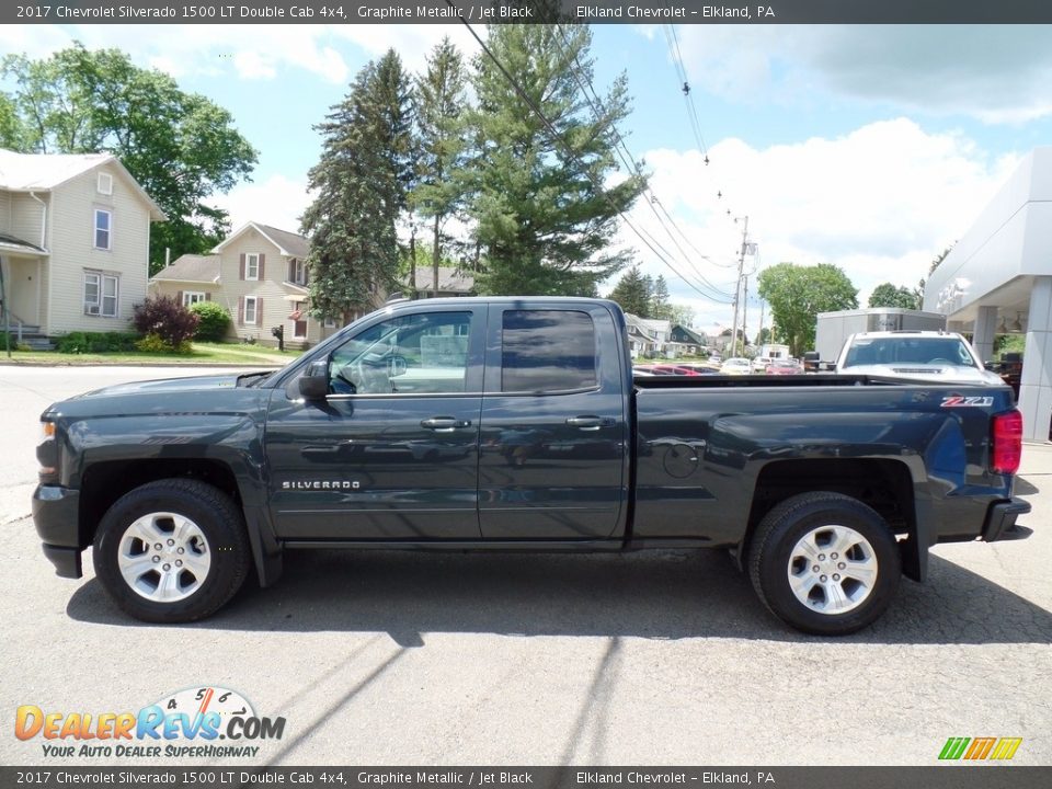 2017 Chevrolet Silverado 1500 LT Double Cab 4x4 Graphite Metallic / Jet Black Photo #8