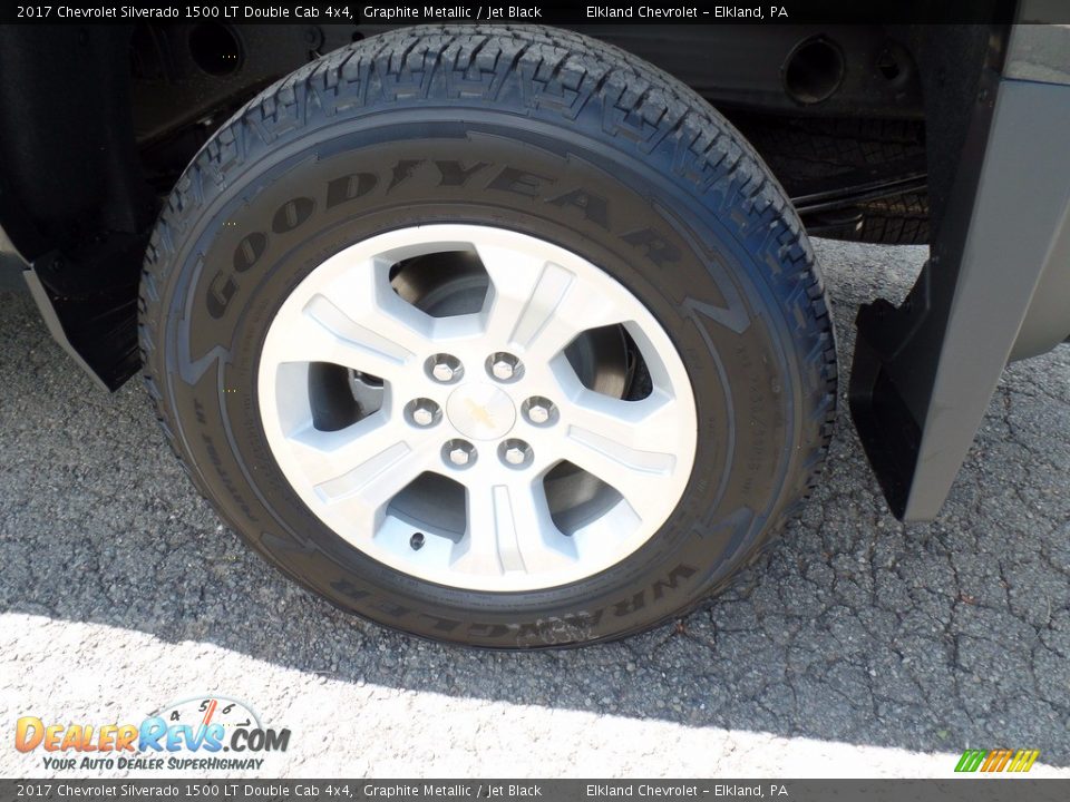 2017 Chevrolet Silverado 1500 LT Double Cab 4x4 Graphite Metallic / Jet Black Photo #9