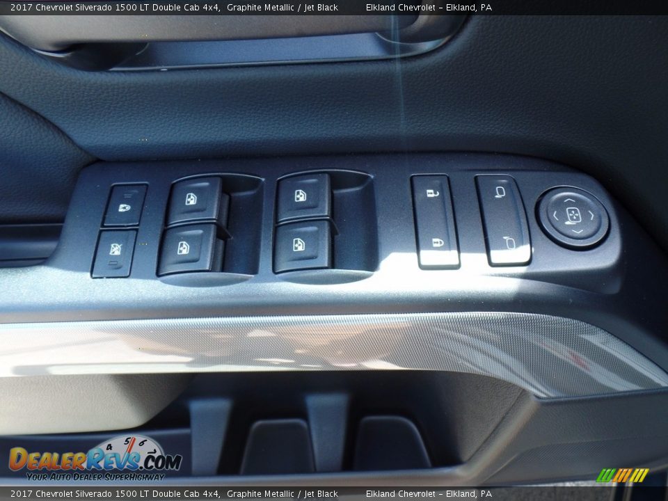 2017 Chevrolet Silverado 1500 LT Double Cab 4x4 Graphite Metallic / Jet Black Photo #15