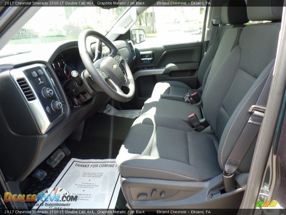 2017 Chevrolet Silverado 1500 LT Double Cab 4x4 Graphite Metallic / Jet Black Photo #17
