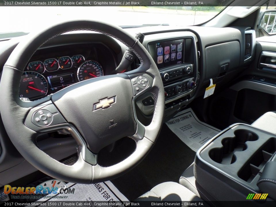 2017 Chevrolet Silverado 1500 LT Double Cab 4x4 Graphite Metallic / Jet Black Photo #19