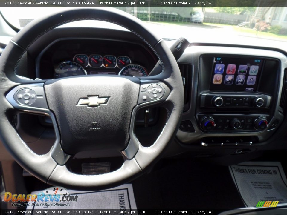 2017 Chevrolet Silverado 1500 LT Double Cab 4x4 Graphite Metallic / Jet Black Photo #20