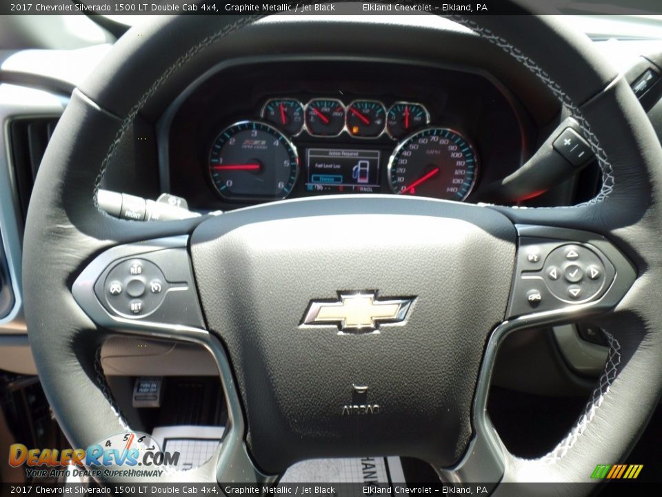 2017 Chevrolet Silverado 1500 LT Double Cab 4x4 Graphite Metallic / Jet Black Photo #21