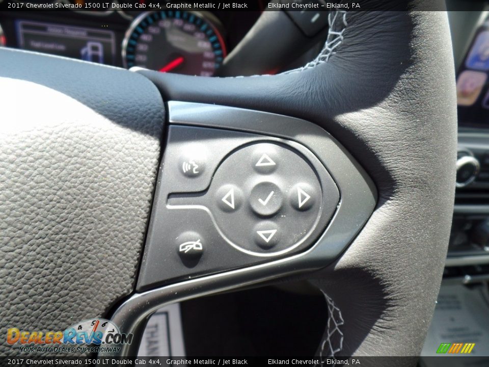 2017 Chevrolet Silverado 1500 LT Double Cab 4x4 Graphite Metallic / Jet Black Photo #22