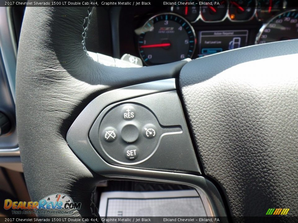 2017 Chevrolet Silverado 1500 LT Double Cab 4x4 Graphite Metallic / Jet Black Photo #23