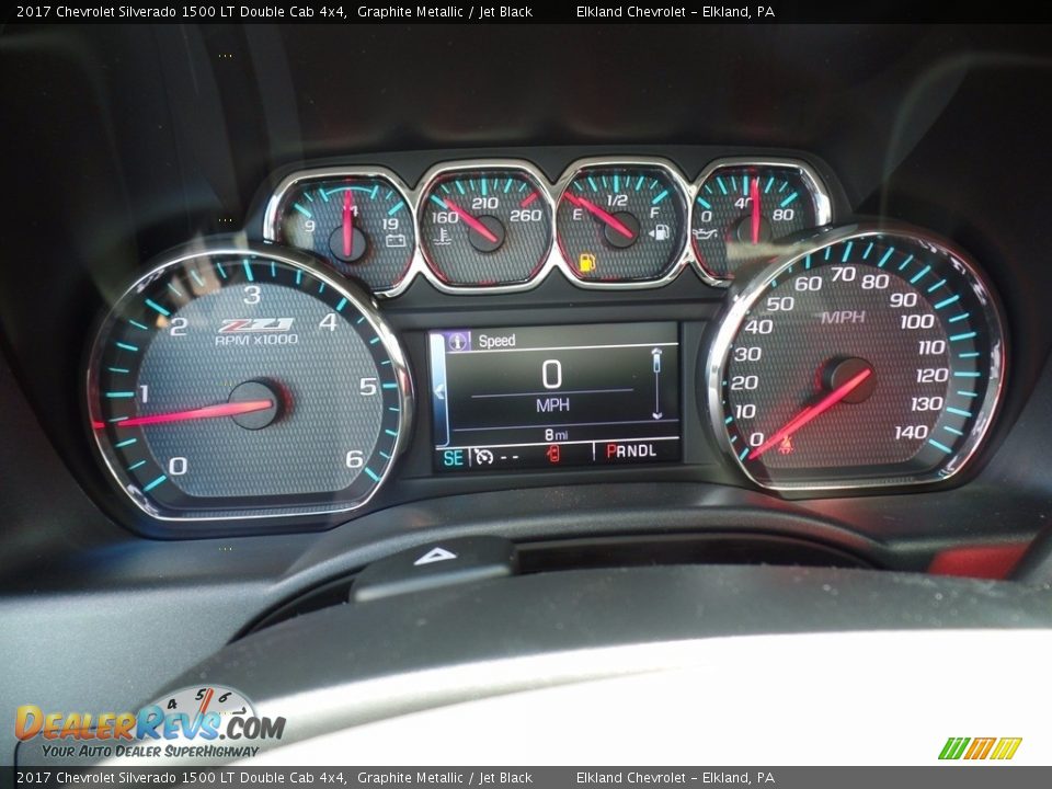 2017 Chevrolet Silverado 1500 LT Double Cab 4x4 Graphite Metallic / Jet Black Photo #27