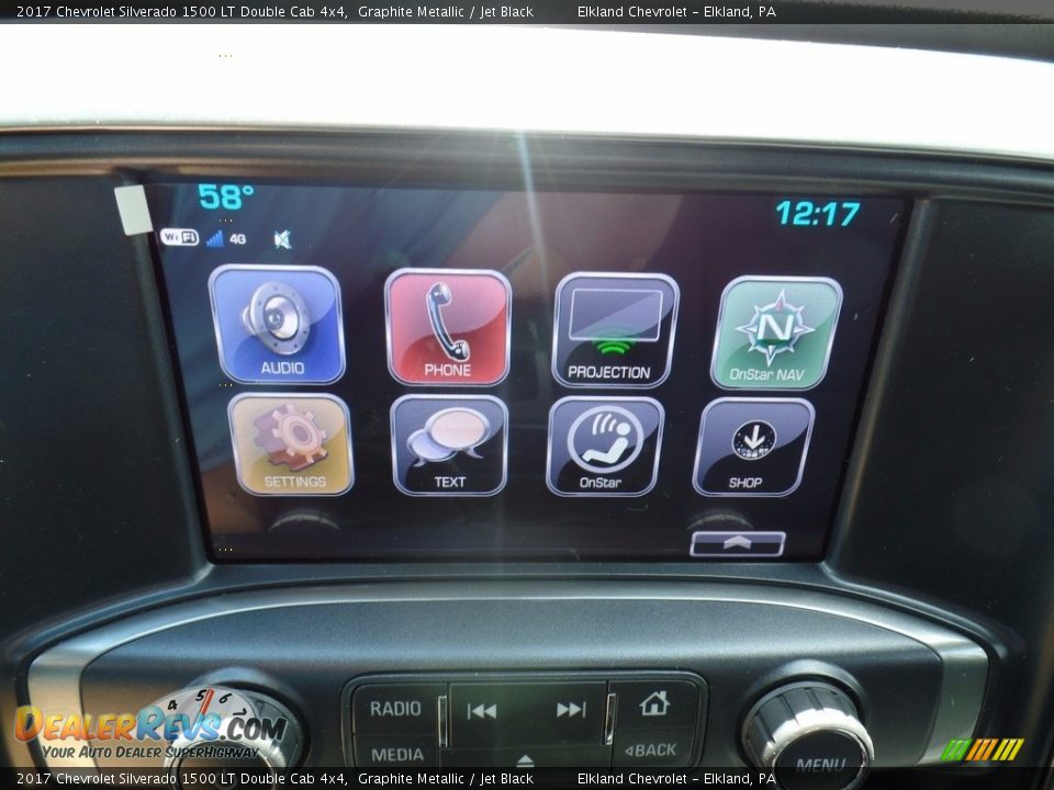 2017 Chevrolet Silverado 1500 LT Double Cab 4x4 Graphite Metallic / Jet Black Photo #29