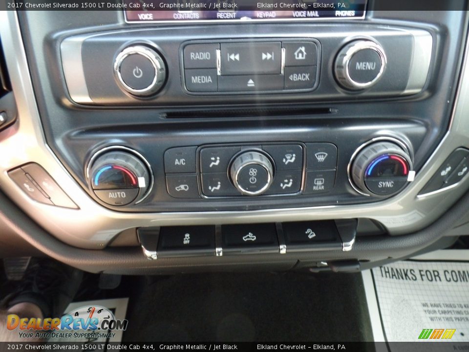 2017 Chevrolet Silverado 1500 LT Double Cab 4x4 Graphite Metallic / Jet Black Photo #33