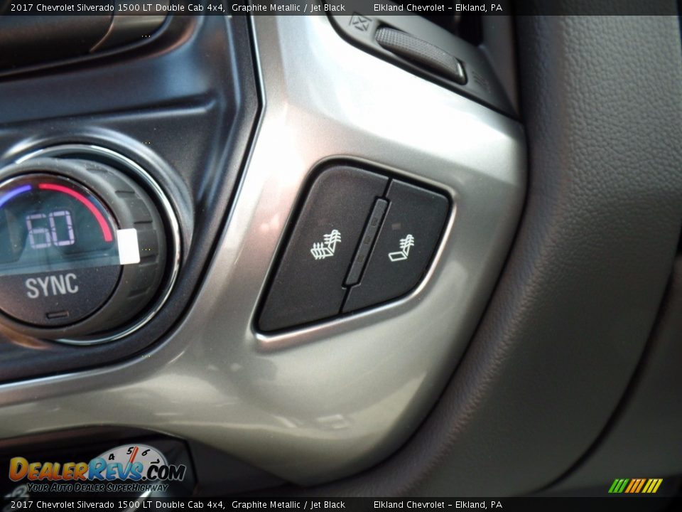 2017 Chevrolet Silverado 1500 LT Double Cab 4x4 Graphite Metallic / Jet Black Photo #35